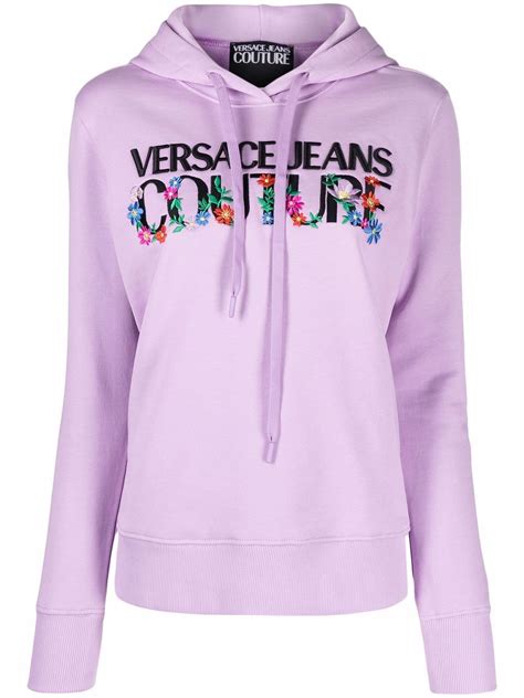 versace jean pull|versace patch embroidery hoodie.